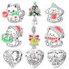 New In Original Charms Copper Happy Cute Pet Kitten Charms Beads Fits 3Mm Original Bracelet Necklace Women Diy Jewelry Gifts