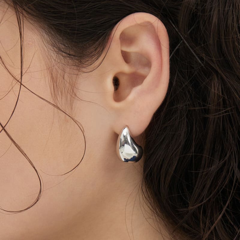 Hyeres-lor Champagne Full Moon (W) Big Bowl Earrings HL2E53215WBXXX