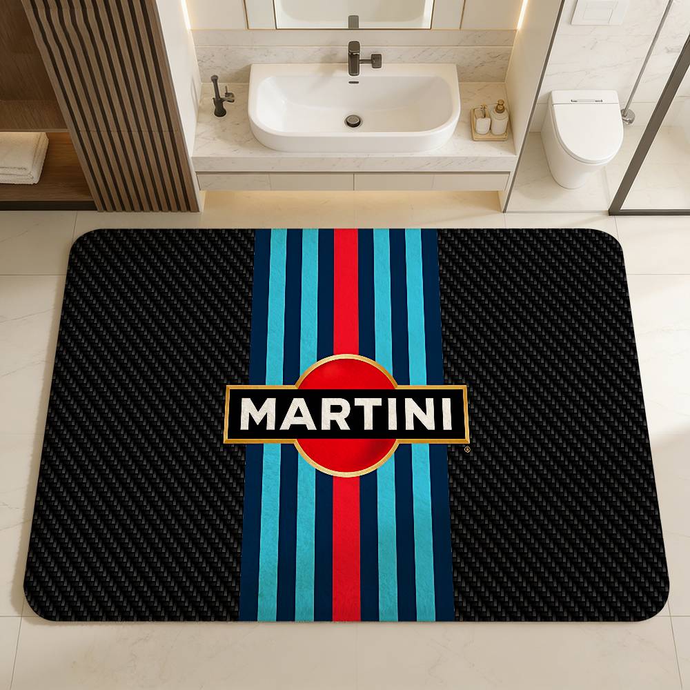 M-Martinis Logo Door Mat Kids Room Bedroom Decoration Balcony Anti-Slip Doormat Living Room Doormat Area Rug