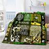 Football1 Personalized Name Blanket Cozy Personalized Blanket Soft Warm Cozy Great for Bedding Sofa Office Chair Home Decor All-Season Use