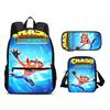 Crash Bandicoot backpack, pencil case, shoulder bag, 3Pcs Set, cartoon print, best school outdoor travel companion for students