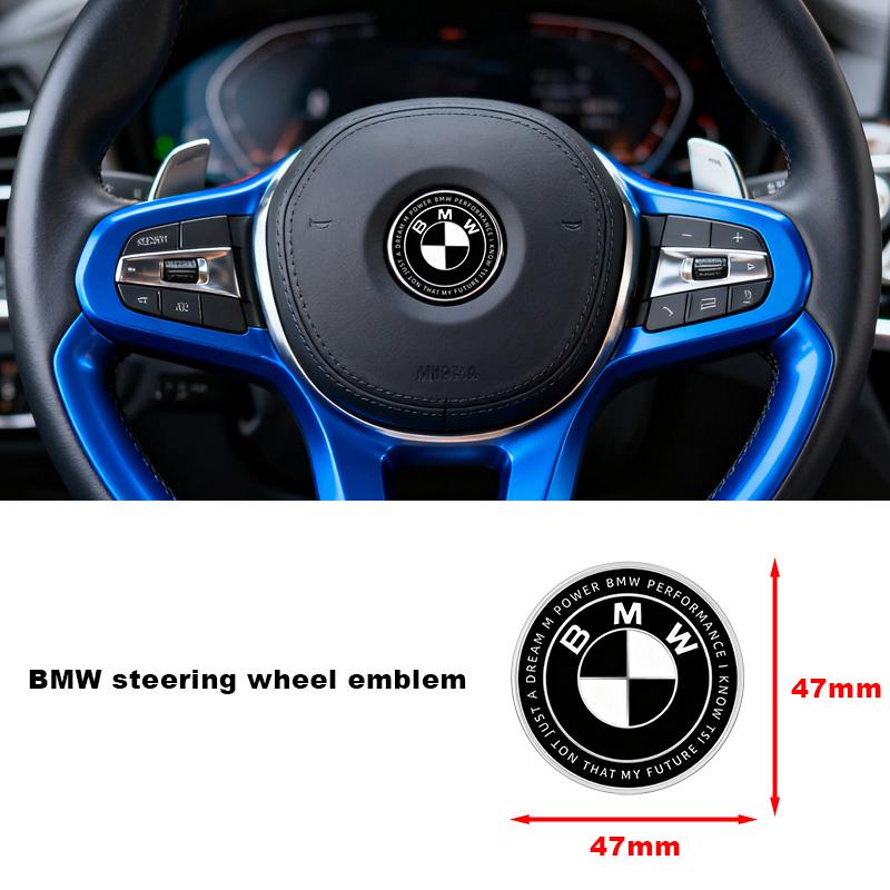 

Interior Mouldings 47mm For BMW Car Steering Wheel Badge Sticker Decoration Accessories For BMW 325i 320Li 325Li 330Li F30 F10