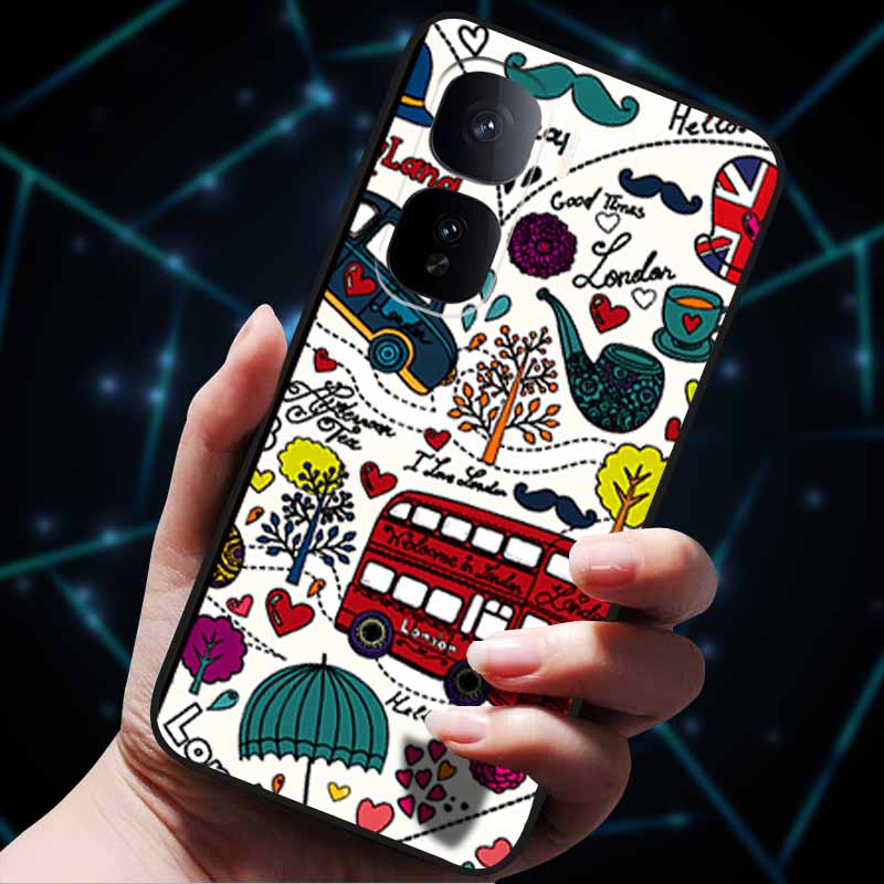 Kwiatowe Wytłaczane Etui 3D Dla vivo iQOO Neo 10 Etui 10Pro Miękkie Silikonowe Etui na Telefon dla vivo iQOO Neo 10 Pro Tylna Pokrywa Coque Torba