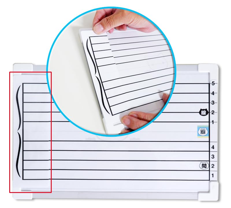Staff Notation W300mm X H200mm Wall Staff Notation Staff Board Musical Note Magnet Magnet Beginner Musical Teaching Materials Whiteboard/Mini / /