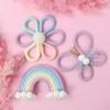 Handwovens Rainbows Butterfly Flowers Wall Decoration Nursery Bohemians Home Decoration For Children Playroom