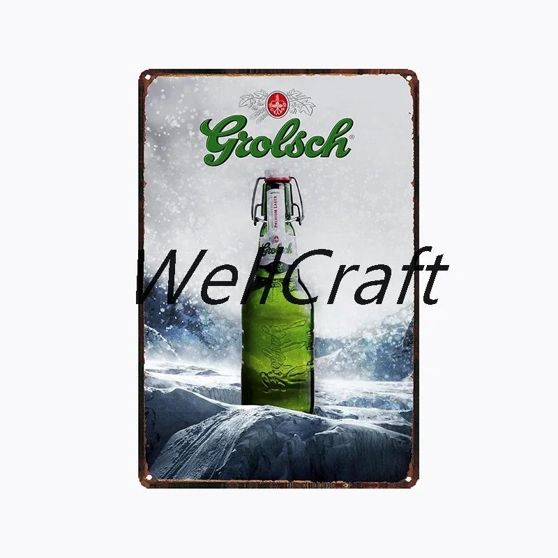 [ WellCraft ] Grolsch Metal Tin sign Vintage Wall Plaque Decor WX-51-1 room decor  vintage decor  home decor  wall decor