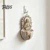 Faith Based Home Accents Sacred Heart of Mary Holy Water Font, Vintage Resin Blessed Mother Statue Basin Wall Hanging, Catholic Religious Decor