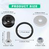 Universal Bumper Quick Release Kit, Aluminum Fasteners for Front Rear Bumper Trunk Fender Hatch Lids (Black, 18 Pieces)