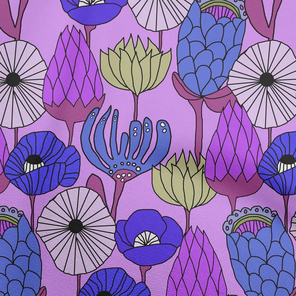 oneOone Cotton Flex Gray Fabric Tropical Floral Quilting Supplies Print Sewing Fabric By The Yard 40 Inch