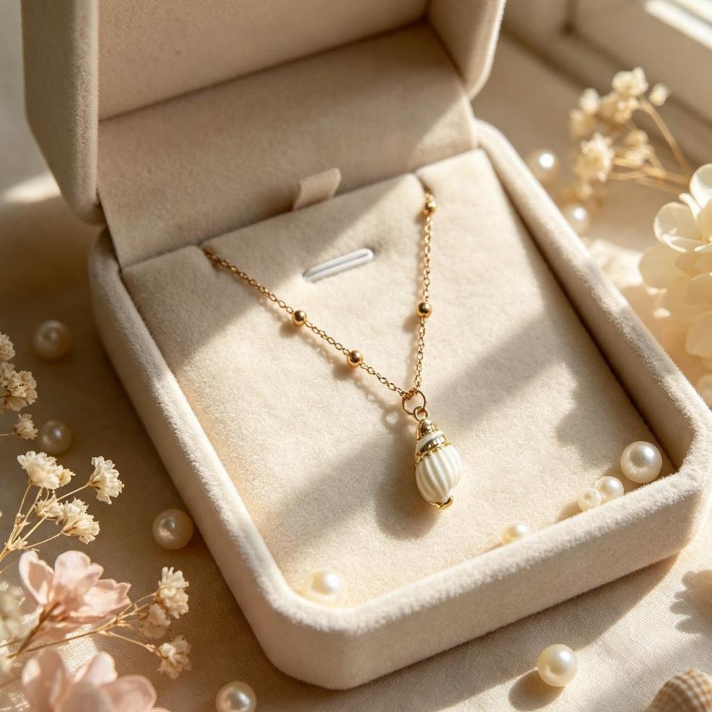Summer Ocean Resort Seashell Pearl Pendant Necklace - High-End Luxury for Women
