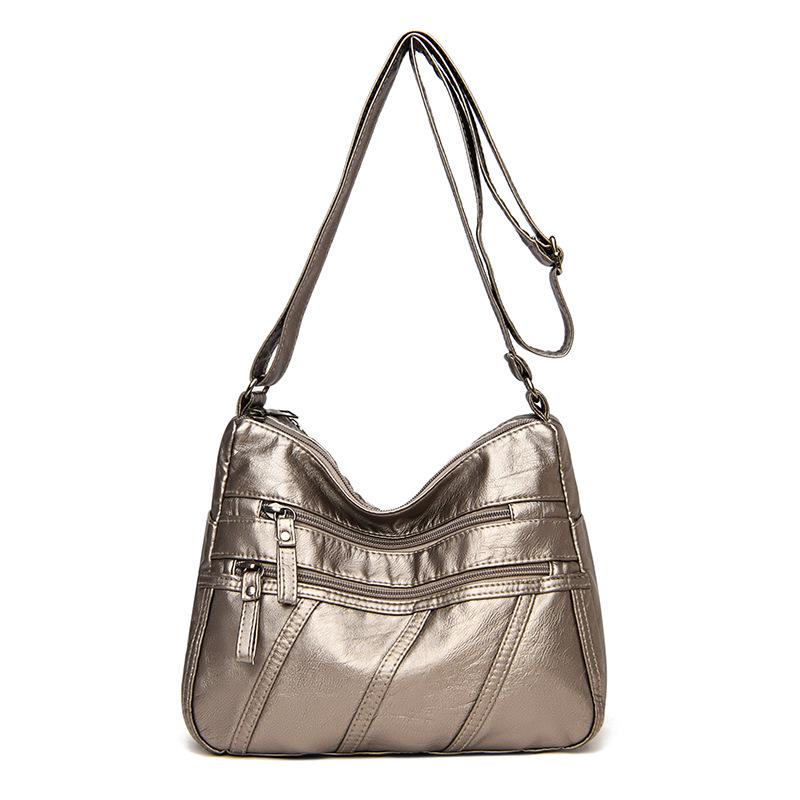 2026 Women's Soft Leather Large-Capacity Messenger Bag for Moms and Mother-in-Laws