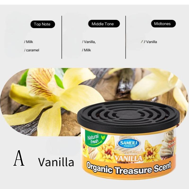 1Pc Car Aromatherapy Perfume Air Freshener Fragrant Wood Canned Essential Oil Long-Lasting Deodorant Fragrance Bedroom Ornaments