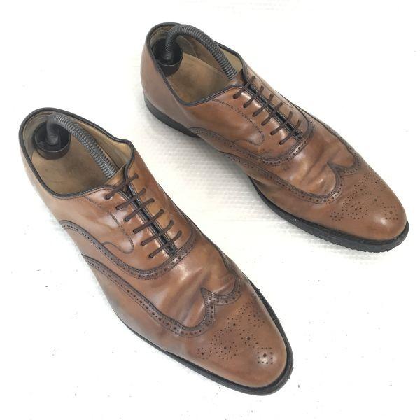 

Винтажные туфли Church s 4 Cities Full Brogue Wingtip 9.5F 28см Коричневые