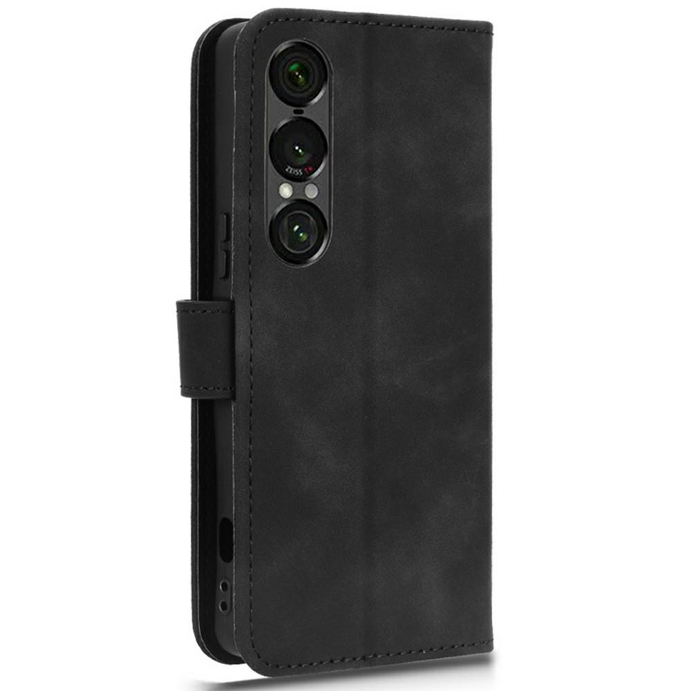 For Sony Xperia 1 VII Leather Case Skin Feel Anti Drop Wallet Flip Phone Cover