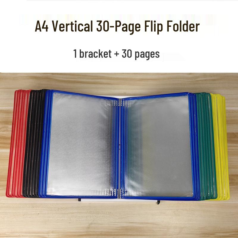 A4 Wandmontierter Klapp-Aktenordner, 5-seitiger SOP-Displayständer