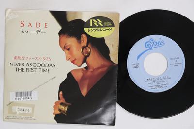 7inch Record SADE  Never As Good As The First Time  K 075P408 EPIC 1986 Japan SoulFunk Used