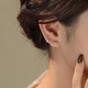 Beixi Grüne Schlangenohrringe für Damen - S925 Sterling Silber Stecker & Manschette mit Nischen-Design