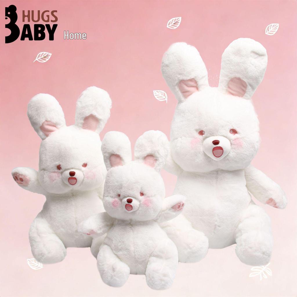 Hug Baby Genuine Plush Waving Rabbit Toy - Creative Jointed Healing Doll Gift