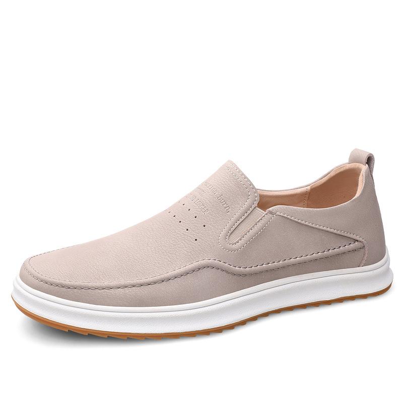 

Мужская обувь дышащая тканевая обувь старого Пекина спортивная повседневная обувь мягкая подошва нескользящая обувь для скейтборда обувь на одном педале обувь для папы черная 44 бежевый