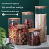 High Borosilicate Glass Storage Jar with Bamboo Lid & Silicone Seal - Airtight & Moisture-Proof