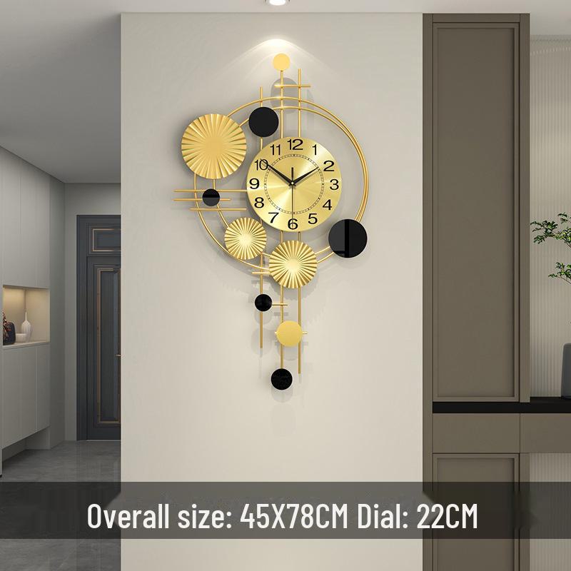 

Современные роскошные настенные кварцевые часы – простой, креативный декор для гостиных