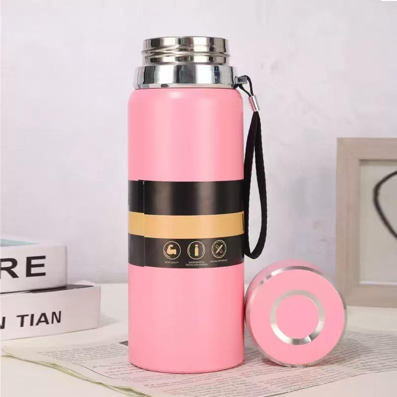 

316 Stainless Steel Thermos with Lanyard - Large Capacity & Long-Lasting Insulation for Hot & Cold Beverages, Plus Tea Separation Feature. 600ml