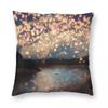 Wish Lanterns For Love Pillowcase Polyester Linen Velvet Pattern Zip Decor Room Cushion Cover 18"