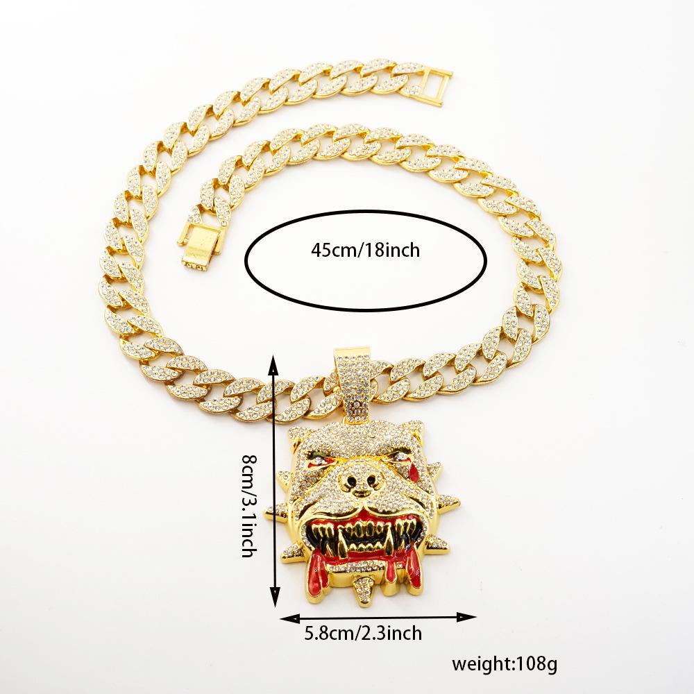 New Product Necklace Hip Hop Pendant Personalized Trendy Brand Animal Hip Hop Necklace