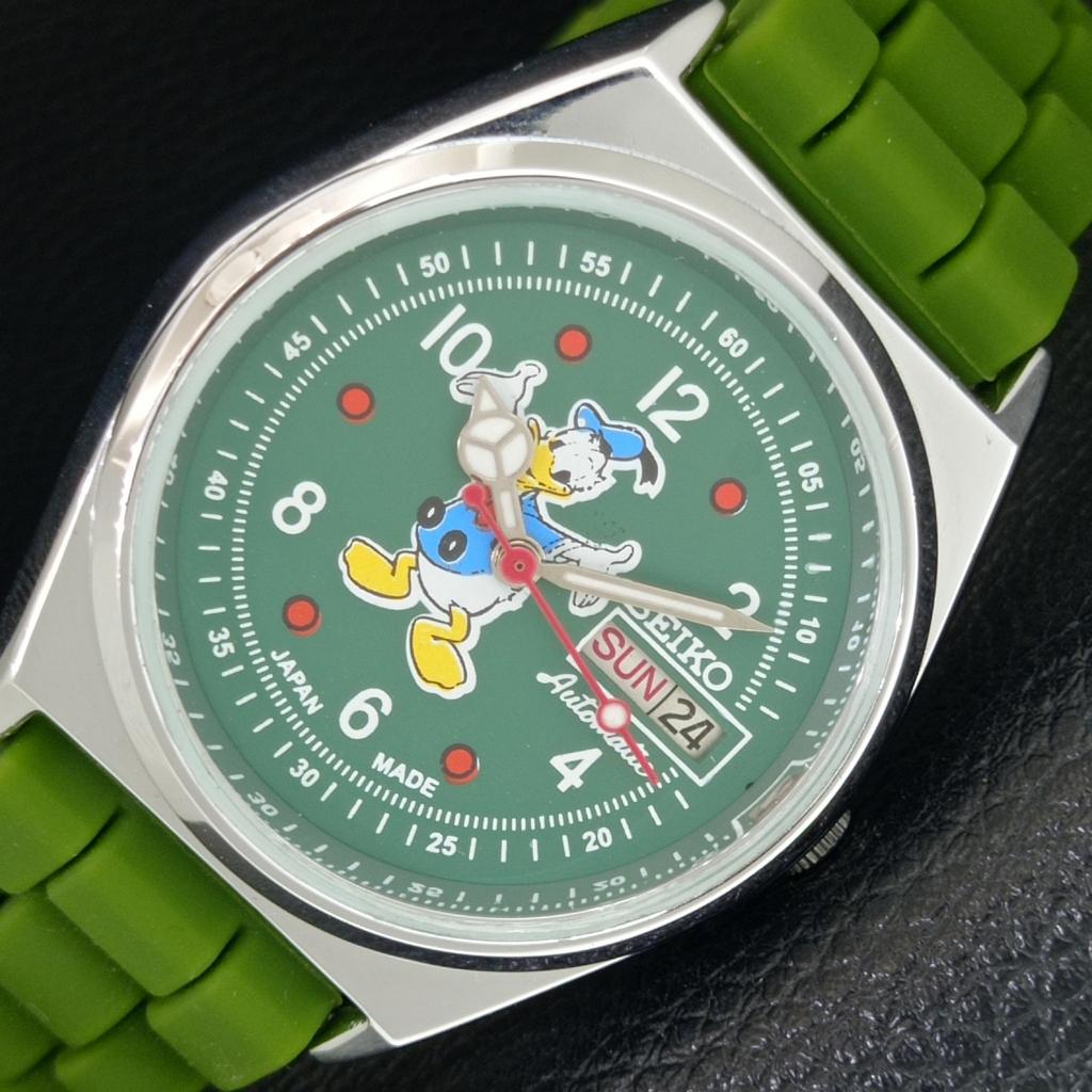 

VINTAGE SEIKO AUTOMATIC 6309A REFURBISHED JAPAN MENS GREEN DIAL WATCH a443029-1