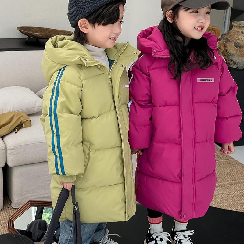 Inverno Meninos Meninas Crianças Grosso Casaco De Penas Acolchoado