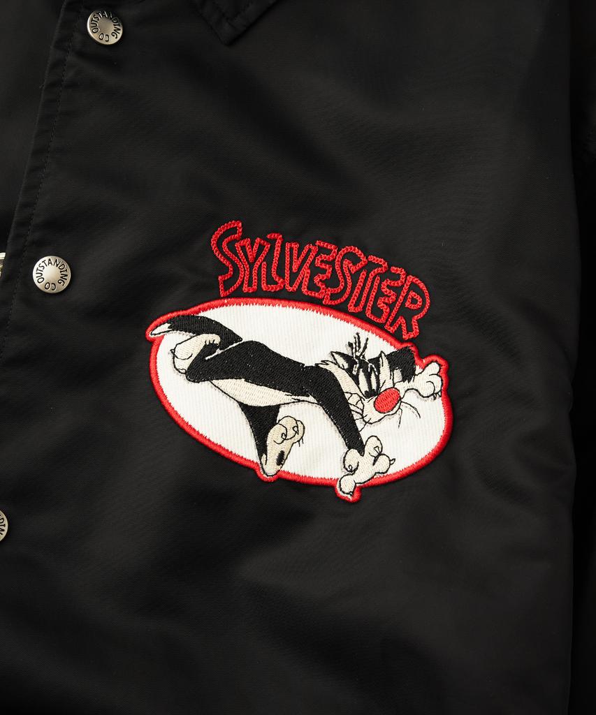 Outstanding [Looney Tunes] Wappen Coach Jacket_Black