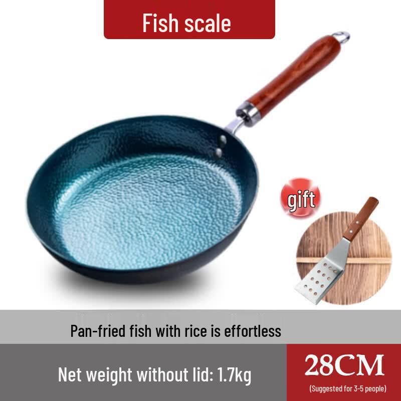 Hand-Forged Iron Frying Pan