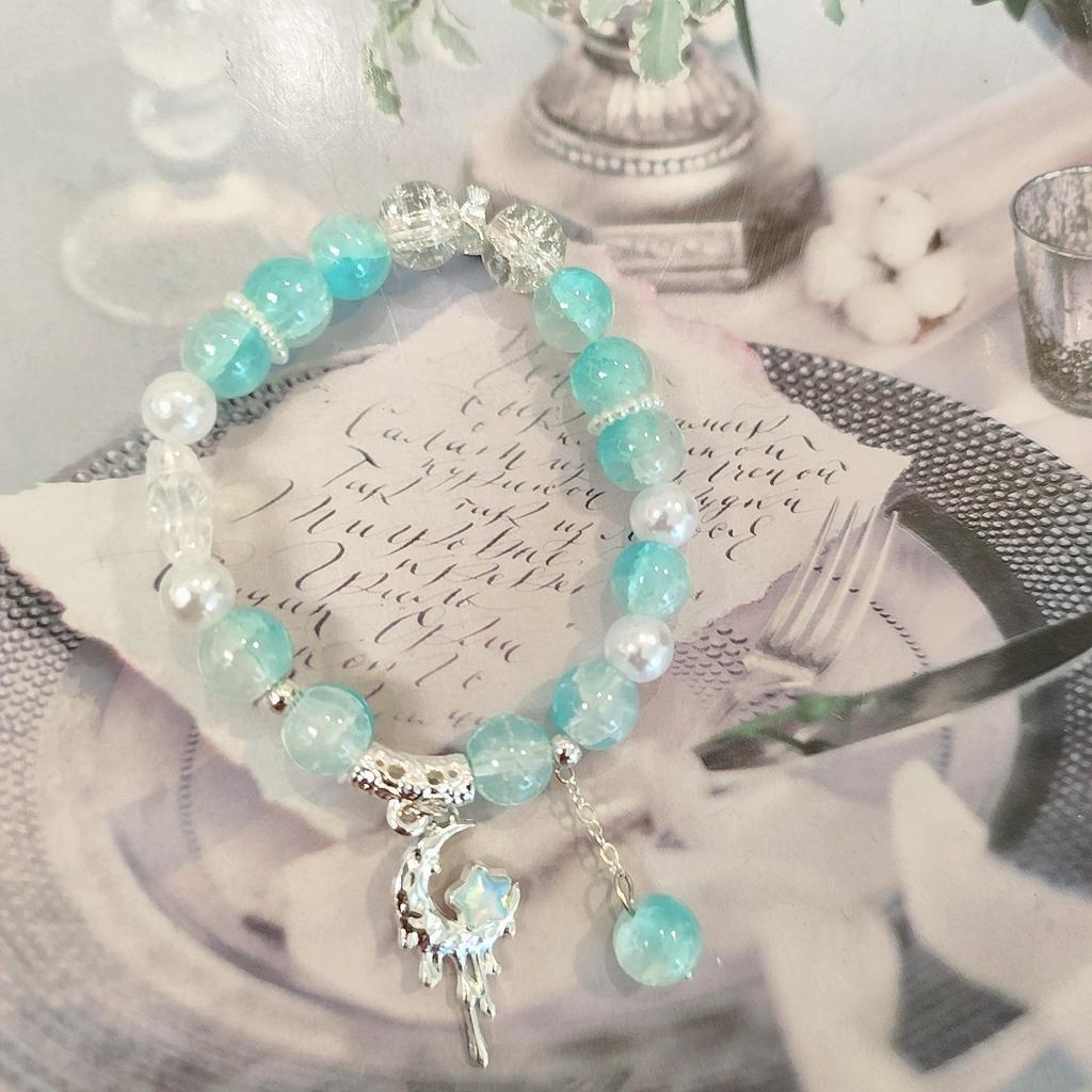 Festive Holiday Christmas Tree Bracelet with Lampwork Beads