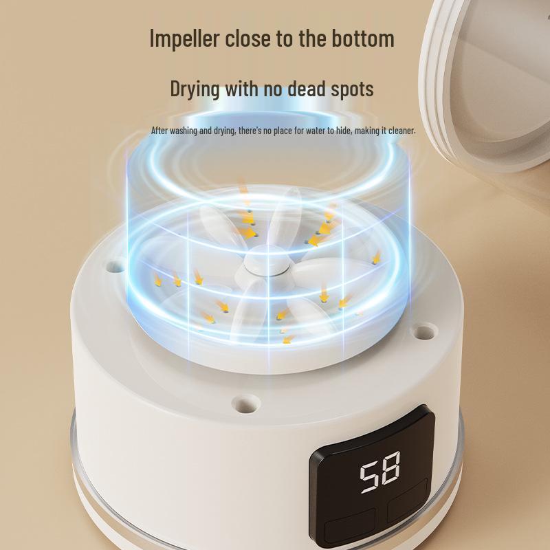 Compact Portable Washer for Underwear and Baby Apparel – No Installation Needed