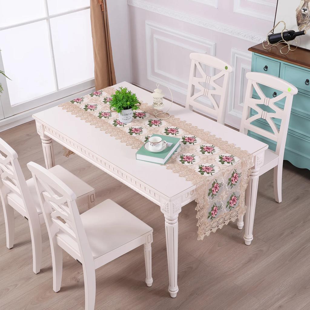 Rectangle Tablecloth Modern Dining Table Cover Embroidered Tea Table Cloth Lace TV Cabinet Covers For Home Decor Tablecloth