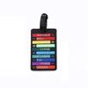 Wish 3D Creative Soft PVC Luggage Tag for Travel and Backpacks
