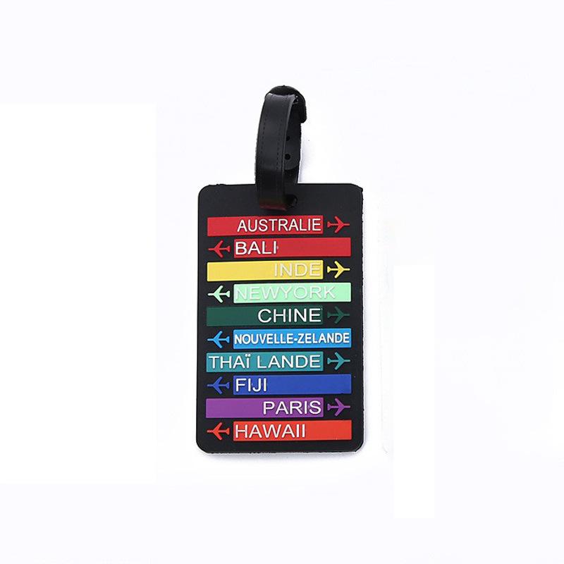 Wish 3D Creative Soft PVC Luggage Tag for Travel and Backpacks