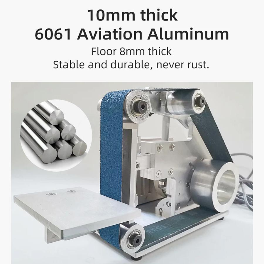 Electric Belt Sander Industrial Grade Motor Belt Sander 915-50mm Multifunctional High Power DIY Home Open Edge Sanding Machine