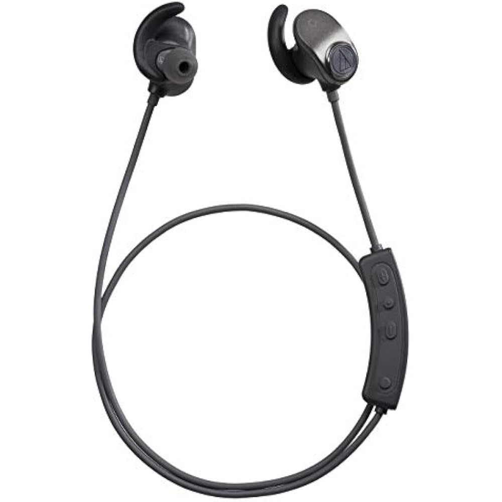 Audio-Technica SONICSPORT Wireless Earbuds—Waterproof/Sports-Ready, 4GB Built-in Memory, Bluetoot...