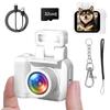 Mini Keychain Camera FHD 1080p Mini Digital Camera with 32GB SD for and Includes Charging Base and Japanese Instruction Snow White [One-Year Warranty]