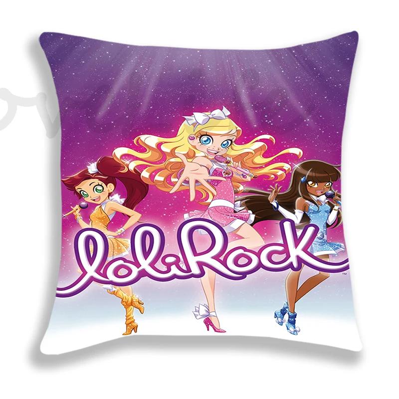 LoliRock Pillow Case Cartoon Cushion Covers Sofa Bed Home Decorative Pillow Covers Single-Sided Printed Kids Pillowcase 45*45cm