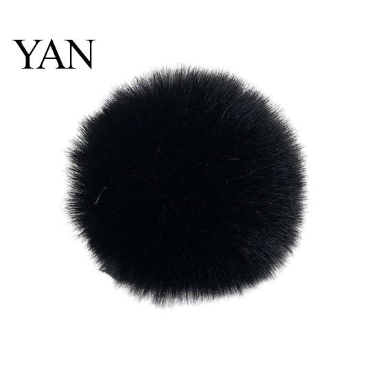 Backpack Charms Faux Fur Pom Fluffy Ball with Elastic Loop Cute for Hats Plush Bag Charm Craft Projects Hat Accessories