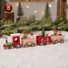 Christmas Decorations Christmas Wooden Train Kindergarten Christmas Gifts Window Decorations Christmas Toys