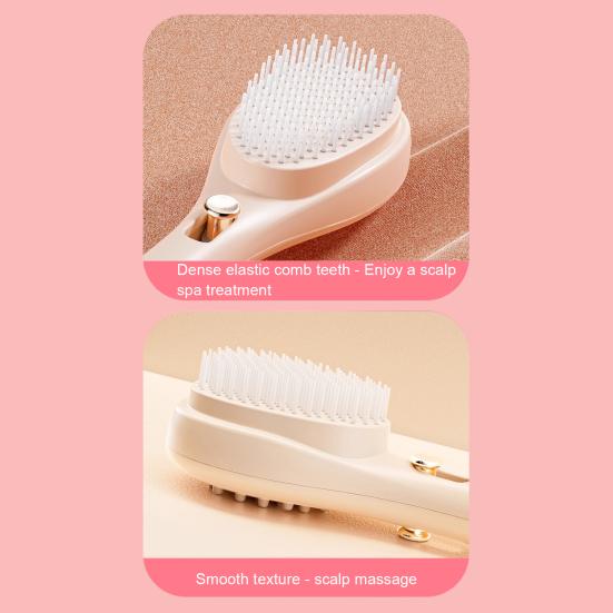 Retractable Self-Cleaning Hair Brush Scalp Massage Anti-static Air Cushion Comb Portable Travel Men Women Hair Detangling Styling Brush