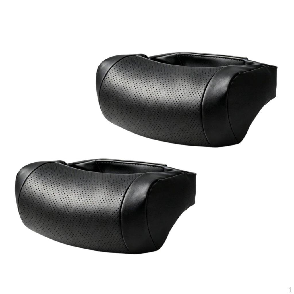 Almohada Reposacabezas de Cuero Nappa Transpirable para Coche Acolchado Suave y Cómodo Soporte para el Cuello