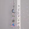 Suncatcher Crystal Prism Wind Chimes Hanging Pendant Rainbow Light Catcher Octagon Beads Jewelry Window Garden Home Decor