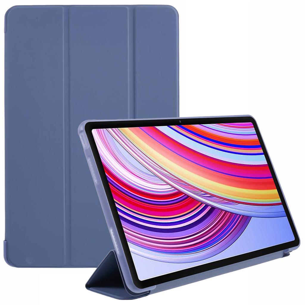For Xiaomi Redmi Pad Pro/Redmi Pad Pro 5G/Poco Pad Case PU Leather+Silicone Tri-Fold Stand Pro/Poco Padtective Cover