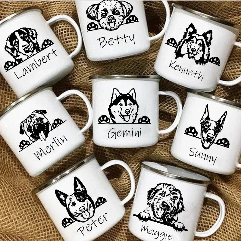 Personalized Pets Enamel Mug Custom Cup Funny Cups of Coffee Cup for Tea Beer Mugs Drinkware Rare Travel Cute Original Unusual