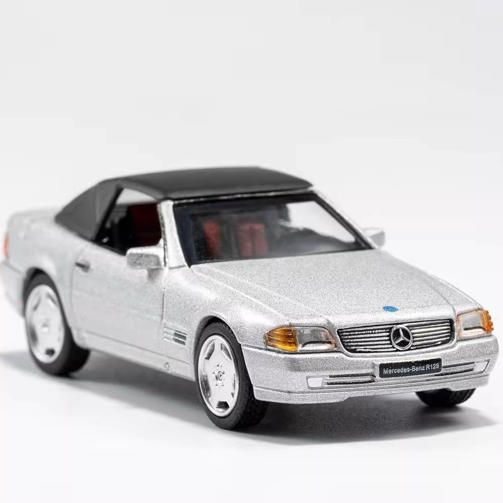 DCT/SHADOW 1/64 Mercedes-Benz SL500 Convertible Sports Cars Alloy Toys Diecast Metal Model Kids Xmas Gift Toys for Boys