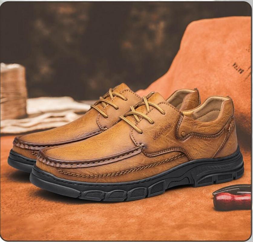 Casual Shoes Handmade Shoes Breathable Casual Leather Shoes Men's Loafers Classic Hand Stitched Men's Shoes